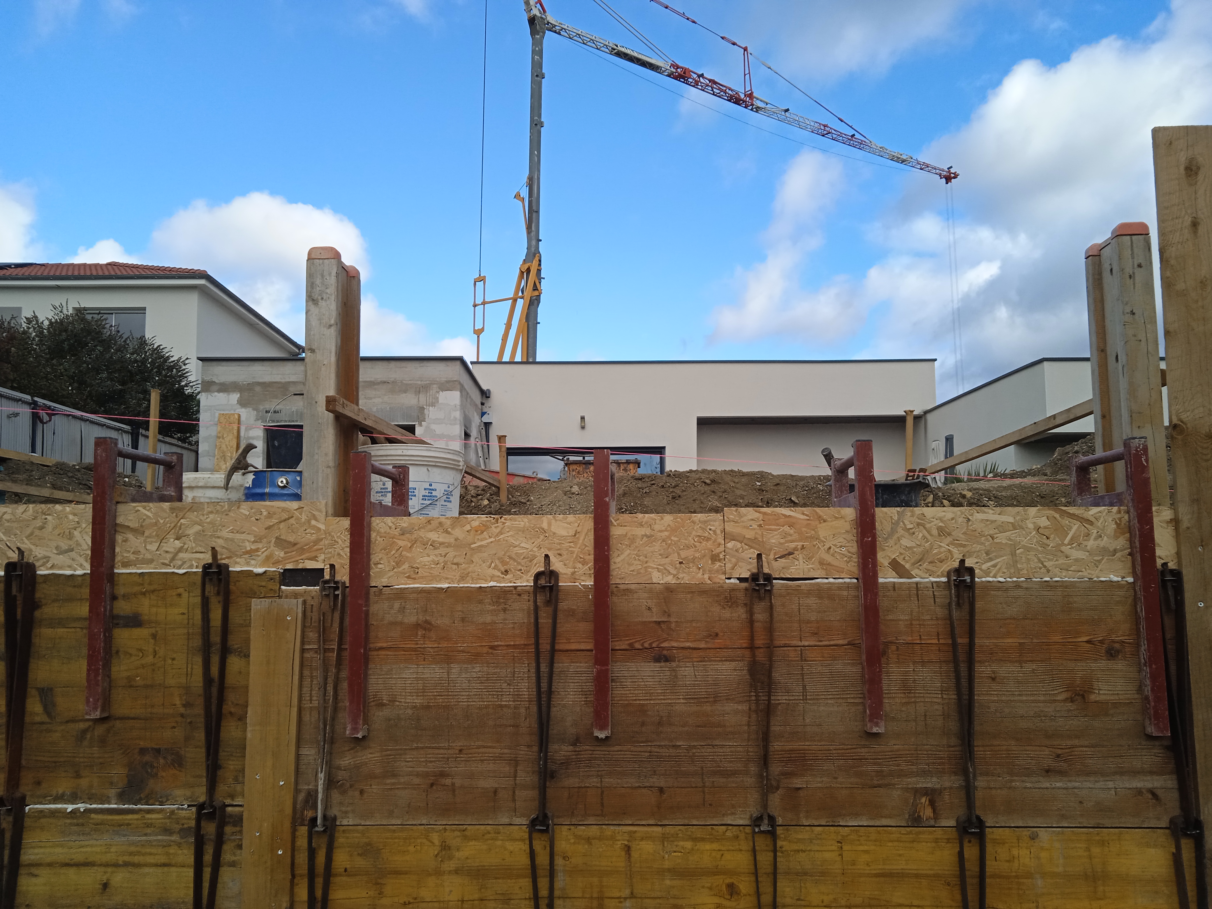 Mur de soutènement et aménagements